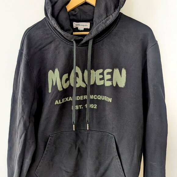 Alexander McQueen Graffiti Logo Hoodie - Picture 2 of 5